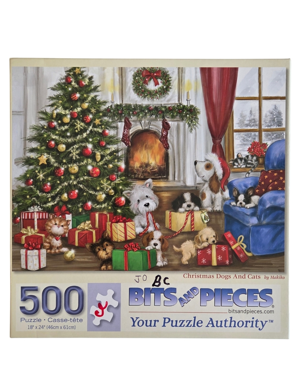 Bits And Pieces - Christmas Dogs And Cats - 500 Piece Jigsaw Puzzle
